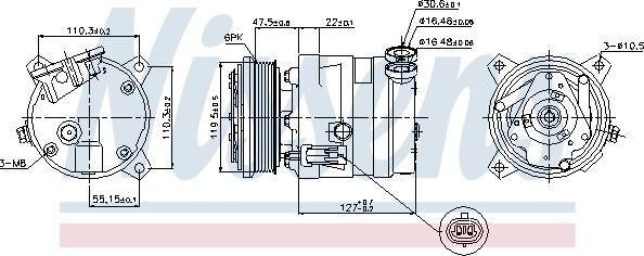 Nissens  89257 - Compressor, air conditioning xparts.lv