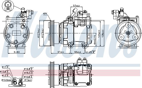 Nissens  89277 - Kompresors, Gaisa kond. sistēma xparts.lv