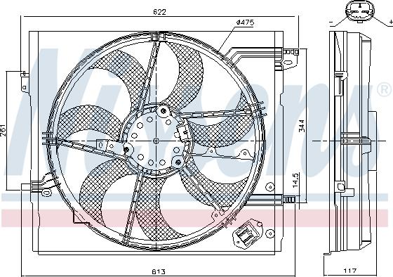 Nissens 85935 - Ventilators, Motora dzesēšanas sistēma xparts.lv