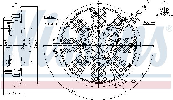 Nissens 85691 - Ventilators, Motora dzesēšanas sistēma xparts.lv