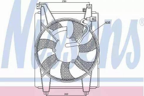 Nissens 85369 - Ventilators, Gaisa kond. sistēmas kondensators xparts.lv