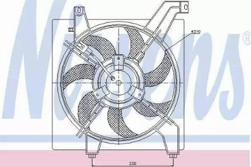 Nissens 85368 - Ventilators, Motora dzesēšanas sistēma xparts.lv