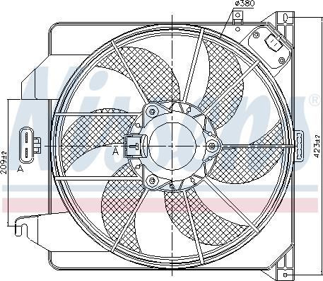 Nissens 85261 - Ventilators, Motora dzesēšanas sistēma xparts.lv