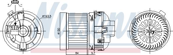 Nissens 87468 - Salona ventilators xparts.lv
