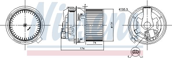 Nissens 87591 - Salona ventilators xparts.lv