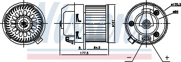 Nissens 87399 - Salona ventilators xparts.lv