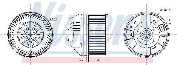 Nissens 87245 - Salona ventilators xparts.lv