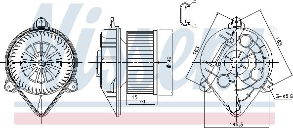 Nissens 87265 - Salona ventilators xparts.lv