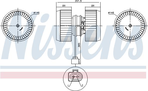 Nissens 87238 - Salona ventilators xparts.lv