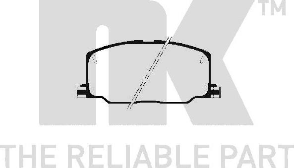 NK 224515 - Brake Pad Set, disc brake xparts.lv