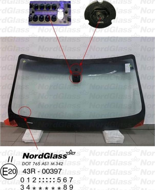NordGlass 4044574 - Windscreen xparts.lv
