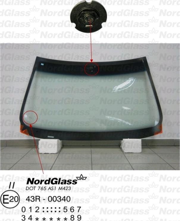 NordGlass 4044117 - Windscreen xparts.lv