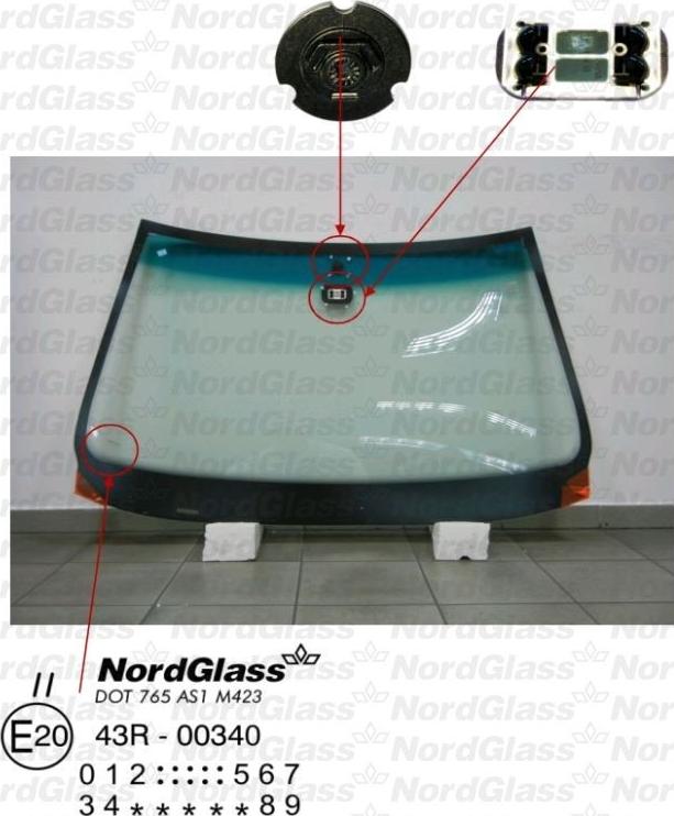 NordGlass 4043615 - Windscreen xparts.lv