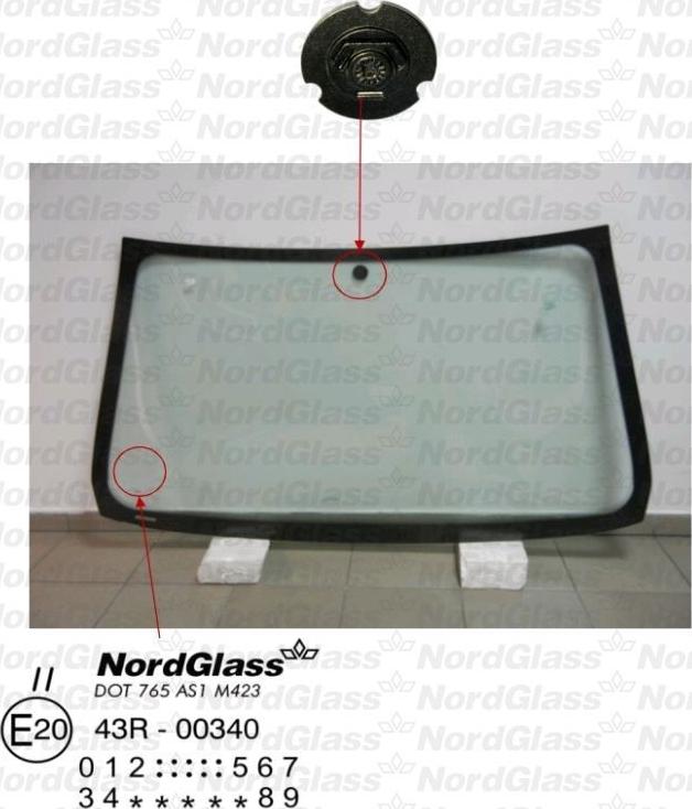 NordGlass 4043357 - Windscreen xparts.lv