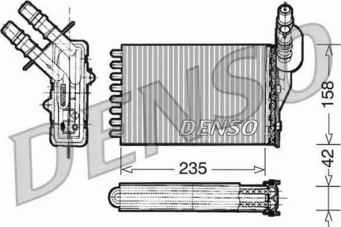 NPS DRR23001 - Теплообменник, отопление салона xparts.lv