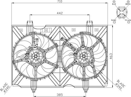 NRF 47942 - Ventilators, Motora dzesēšanas sistēma xparts.lv