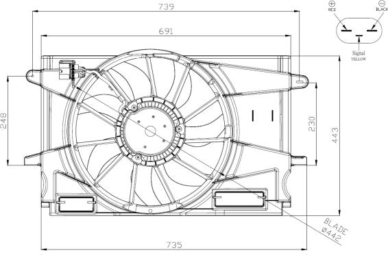 NRF 47947 - Ventilators, Motora dzesēšanas sistēma xparts.lv