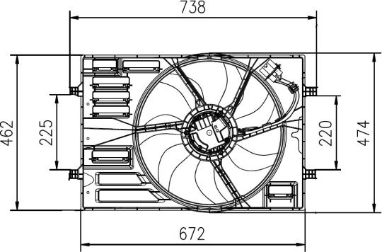 NRF 47950 - Вентилятор, охлаждение двигателя xparts.lv