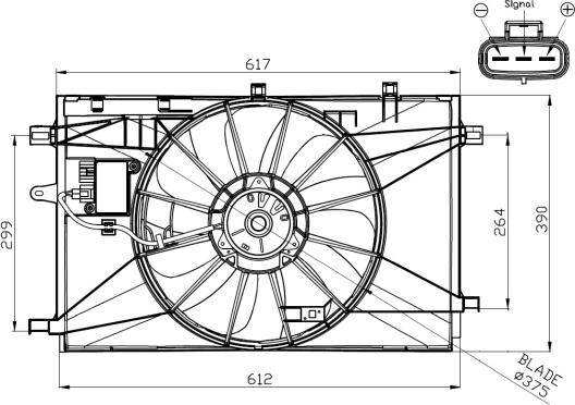 NRF 47937 - Ventilators, Motora dzesēšanas sistēma xparts.lv