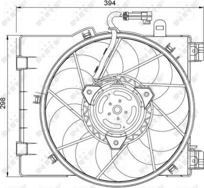 NRF 47063 - Fan, radiator xparts.lv