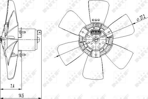 NRF 47390 - Ventilators, Motora dzesēšanas sistēma xparts.lv