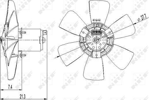 NRF 47391 - Ventilators, Motora dzesēšanas sistēma xparts.lv