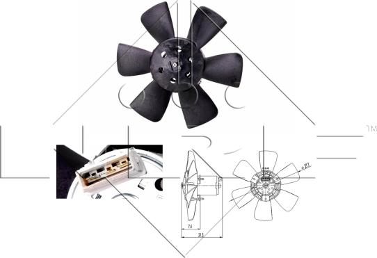 NRF 47391 - Fan, radiator xparts.lv