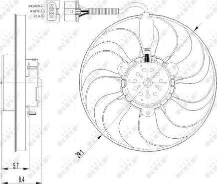 NRF 47398 - Ventilators, Motora dzesēšanas sistēma xparts.lv