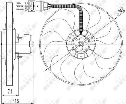 NRF 47397 - Ventilators, Motora dzesēšanas sistēma xparts.lv