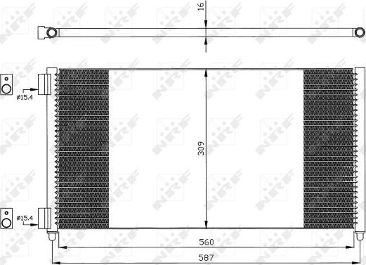 NRF 35496 - Condenser, air conditioning xparts.lv