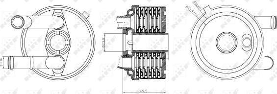 NRF 31187 - Eļļas radiators, Automātiskā pārnesumkārba xparts.lv