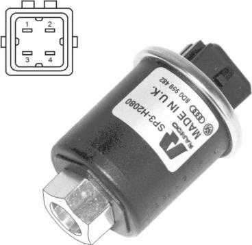 NRF 38938 - Пневматический выключатель, кондиционер xparts.lv