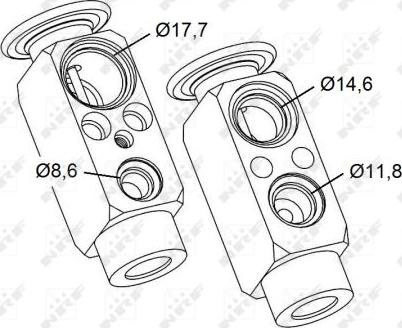 NRF 38479 - Expansion Valve, air conditioning xparts.lv