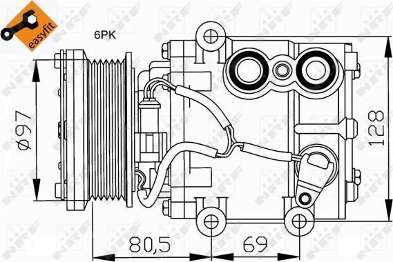 NRF 32401 - Kompresors, Gaisa kond. sistēma xparts.lv