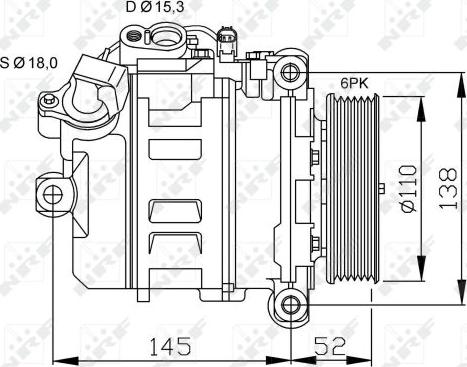 NRF 32435 - Kompresors, Gaisa kond. sistēma xparts.lv