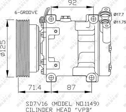 NRF 32267 - Kompresors, Gaisa kond. sistēma xparts.lv