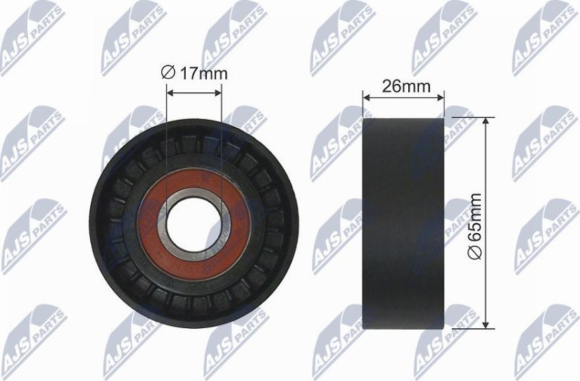 NTY RNK-AR-001 - Deflection / Guide Pulley, v-ribbed belt xparts.lv