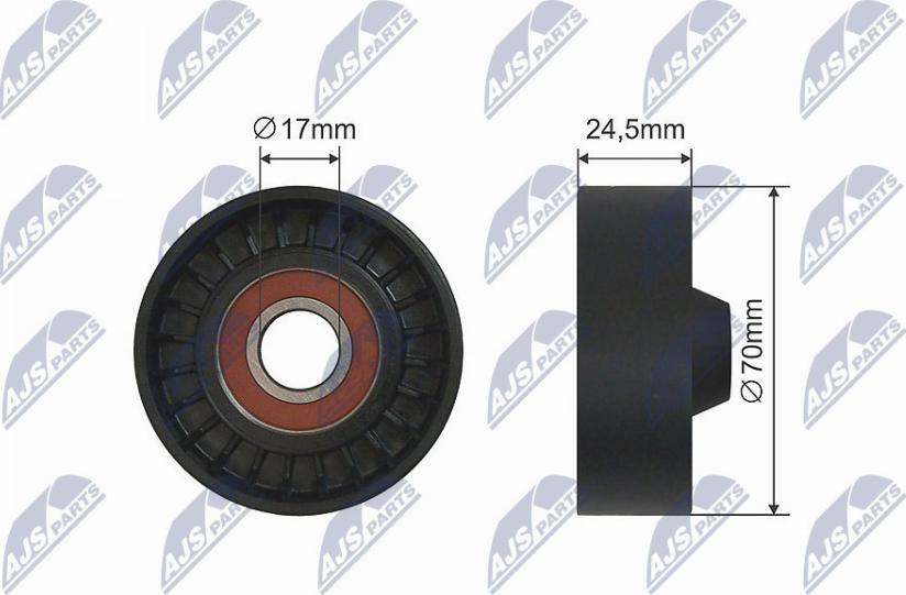 NTY RNK-AR-012 - Deflection / Guide Pulley, V-belt xparts.lv