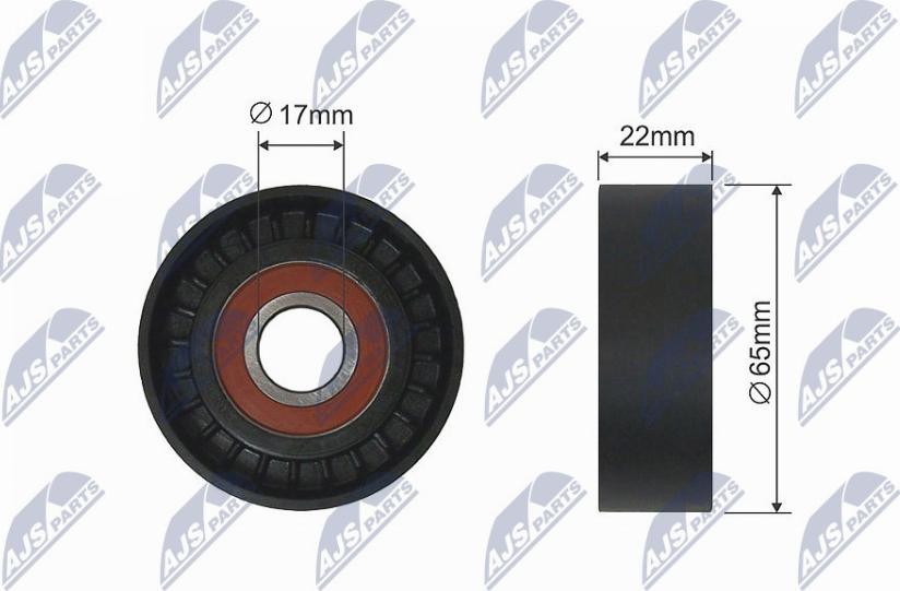 NTY RNK-AU-055 - Deflection / Guide Pulley, V-belt xparts.lv