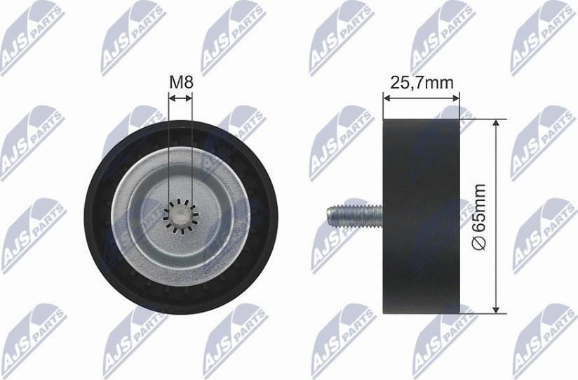 NTY RNK-CH-032 - Deflection / Guide Pulley, V-belt xparts.lv