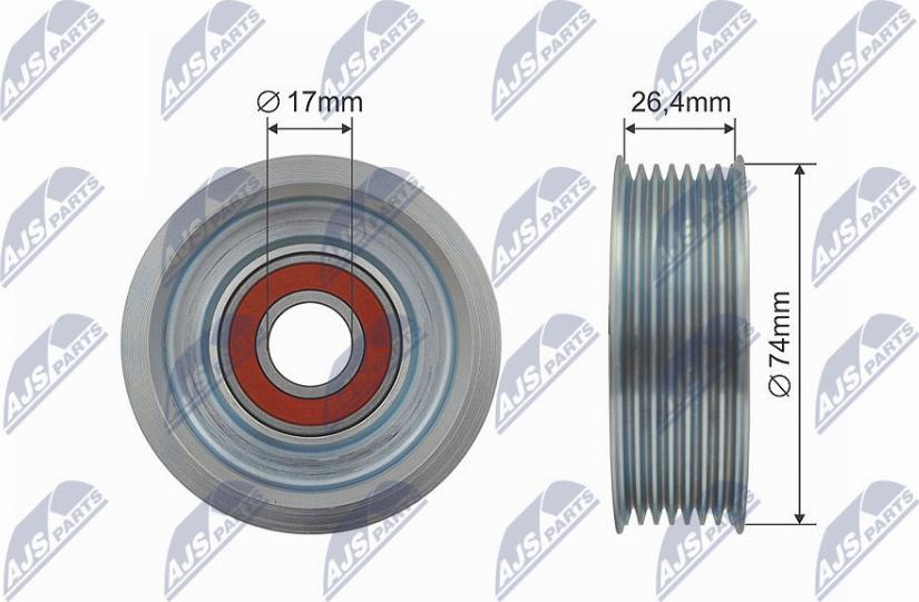 NTY RNK-HD-019 - Deflection / Guide Pulley, V-belt xparts.lv