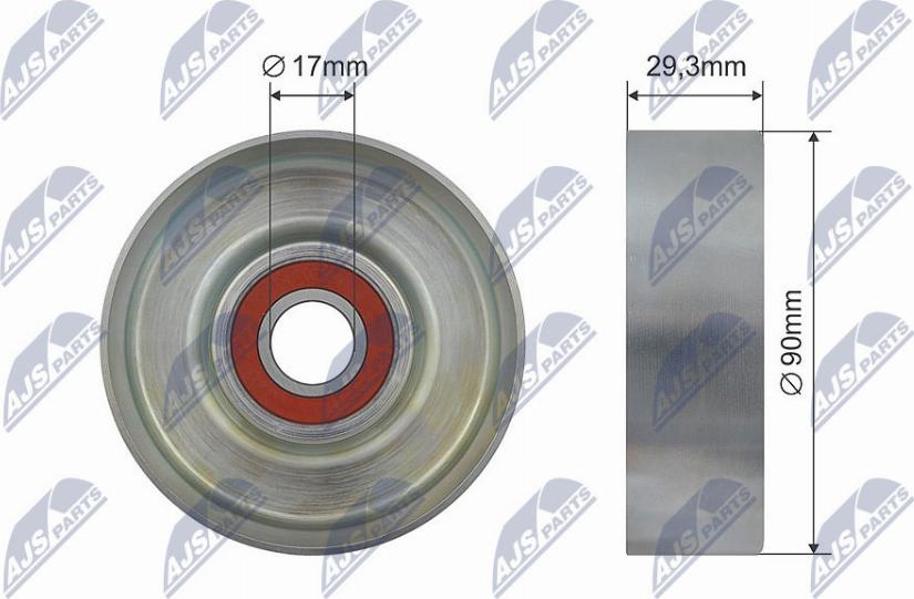 NTY RNK-HY-519 - Deflection / Guide Pulley, V-belt xparts.lv