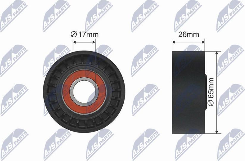NTY RNK-ME-023 - Deflection / Guide Pulley, V-belt xparts.lv