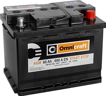 Omnicraft 2402377 - Стартерная аккумуляторная батарея, АКБ xparts.lv