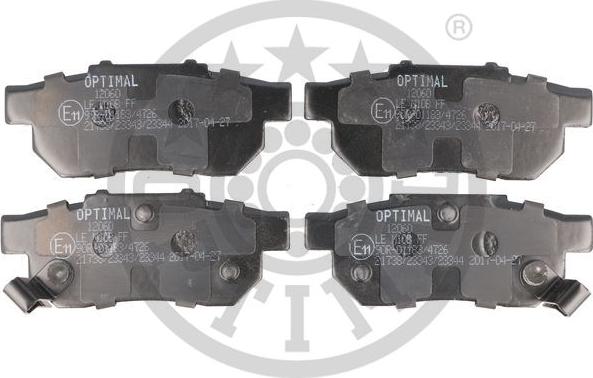 Optimal 12060 - Brake Pad Set, disc brake xparts.lv