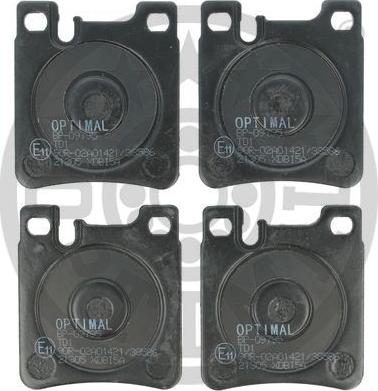 Optimal BP-09795 - Тормозные колодки, дисковые, комплект xparts.lv