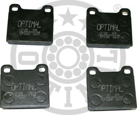 Optimal BP-02196 - Тормозные колодки, дисковые, комплект xparts.lv
