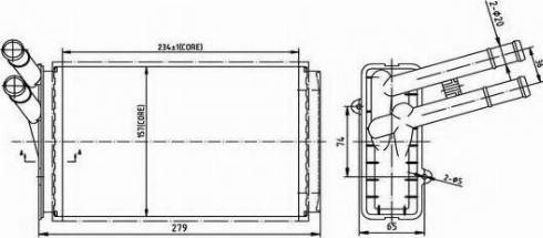 Ordonez 2066910 - Heat Exchanger, interior heating xparts.lv