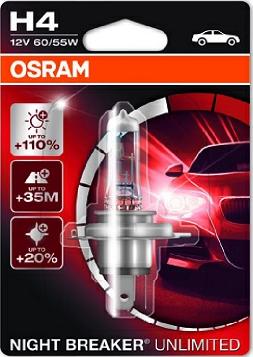 Osram 64193NBU-01B - Kvēlspuldze, Tālās gaismas lukturis xparts.lv