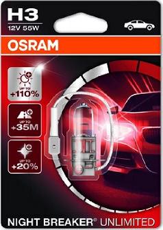 Osram 64151NBU-01B - Kvēlspuldze, Tālās gaismas lukturis xparts.lv